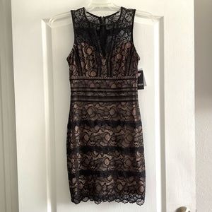 GUESS "KASON" BODYCON WOMEN'S BLACK DRESS - SIZE S